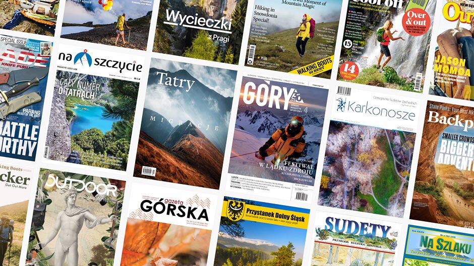 czasopisma turystyczne, magazyny outdoorowe